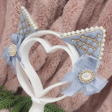 Load image into Gallery viewer, Light Country Blue Rococo Cat Ears