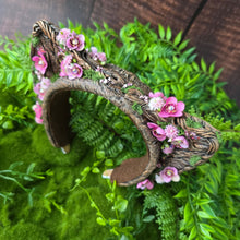 Load image into Gallery viewer, “Forest Bloom” Sculpted Cat Ears – Pink Spring Floral Fantasy Headband