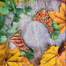 Load image into Gallery viewer, Monster Mimic Pumpkin Cat Ears