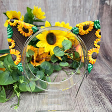 Load image into Gallery viewer, Golden Hour Sunflower Cat Ears
