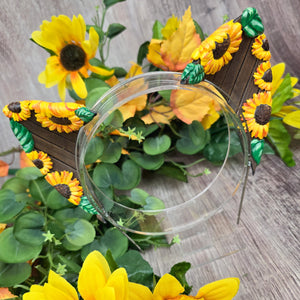 Golden Hour Sunflower Cat Ears