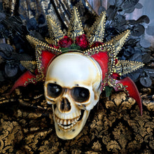 Load image into Gallery viewer, Gothic Red and Gold Halo Crown Cat Ear Set