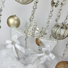 Load image into Gallery viewer, The Heiress collection:  Winter Snow Queen Rhinestone Cat Ear Set