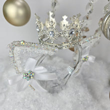 Load image into Gallery viewer, The Heiress collection:  Winter Snow Queen Rhinestone Cat Ear Set