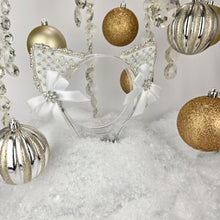 Load image into Gallery viewer, The Heiress collection:  Winter Snow Queen Rhinestone Cat Ear Set