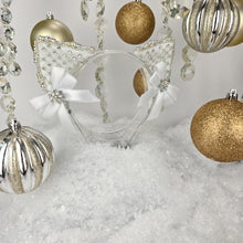 Load image into Gallery viewer, The Heiress collection:  Winter Snow Queen Rhinestone Cat Ear Set