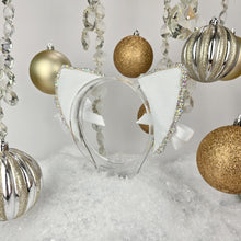 Load image into Gallery viewer, The Heiress collection:  Winter Snow Queen Rhinestone Cat Ear Set