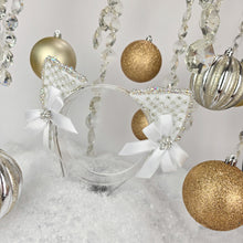 Load image into Gallery viewer, The Heiress collection:  Winter Snow Queen Rhinestone Cat Ear Set
