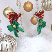 Load image into Gallery viewer, The Heiress collection:  Holiday Cheer Rhinestone Cat Ear Set