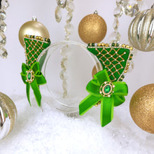 Load image into Gallery viewer, The Heiress collection:  Emerald Green Rhinestone Cat Ear Set