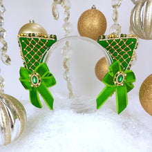 Load image into Gallery viewer, The Heiress collection:  Emerald Green Rhinestone Cat Ear Set