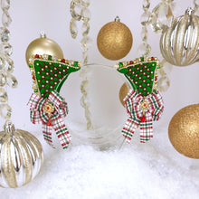 Load image into Gallery viewer, The Heiress collection:  Nostagia Christmas Rhinestone Cat Ear Set