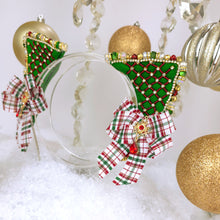 Load image into Gallery viewer, The Heiress collection:  Nostagia Christmas Rhinestone Cat Ear Set
