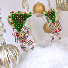 Load image into Gallery viewer, The Heiress collection:  Nostagia Christmas Rhinestone Cat Ear Set