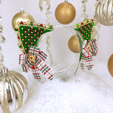 Load image into Gallery viewer, The Heiress collection:  Nostagia Christmas Rhinestone Cat Ear Set