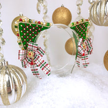 Load image into Gallery viewer, The Heiress collection:  Nostagia Christmas Rhinestone Cat Ear Set