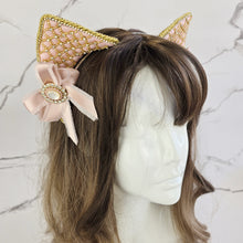 Load image into Gallery viewer, The Heiress collection:  Light Pink Rhinestone Cat Ear Set